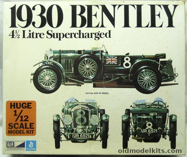 MPC 1/12 1930 Bentley 4 1/2 Liter Supercharged - ex-Airfix, 2-3051 plastic model kit